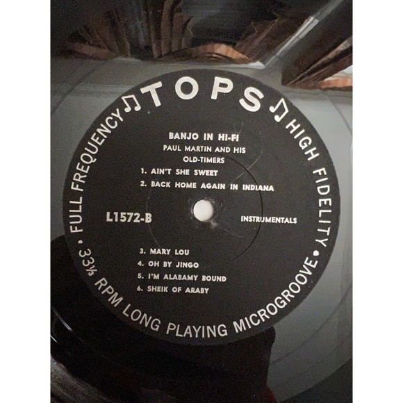 Banjo In Hi-Fi Paul Martin And His Old Timers LP Tops Records L-1572 VG - Picture 8 of 8
